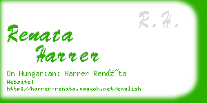 renata harrer business card